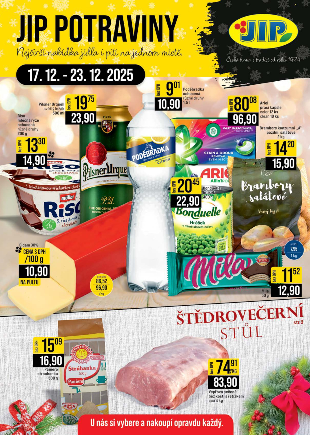 Leták JIP leták CC Cash & Carry - České Budějovice, Most, Náchod, Svoboda nad Úpou, Sušice - strana 1