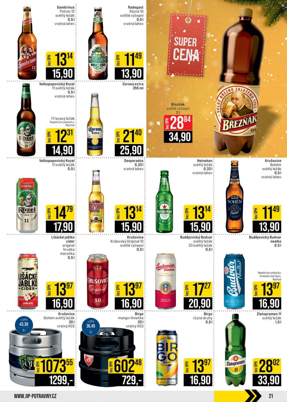 Leták JIP leták CC Cash & Carry - České Budějovice, Most, Náchod, Svoboda nad Úpou, Sušice - strana 21