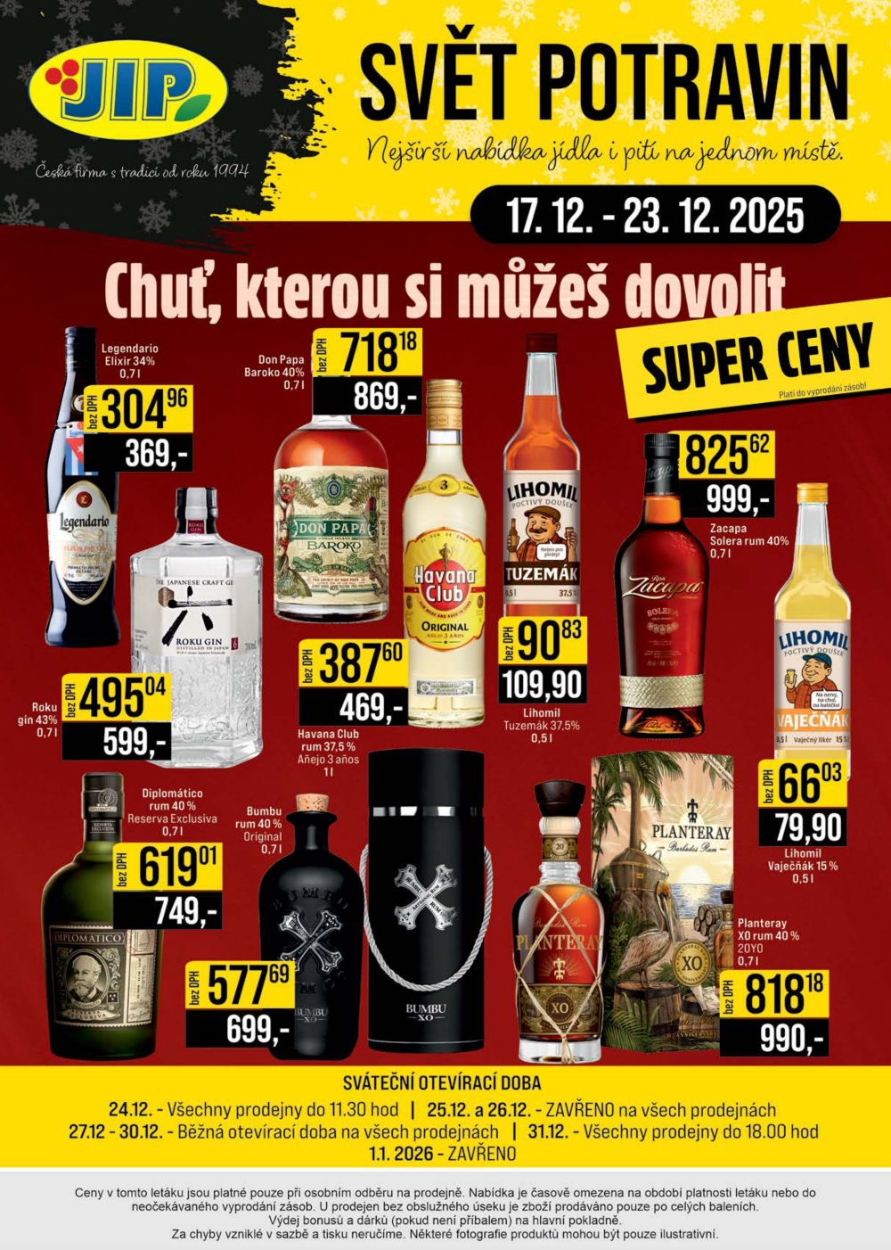 Leták JIP leták CC Cash & Carry - Brno, Ostrava, Praha, Polička, Olomouc, Karlovy Vary, Zlín, Jilemnice, Pardubice - strana 28