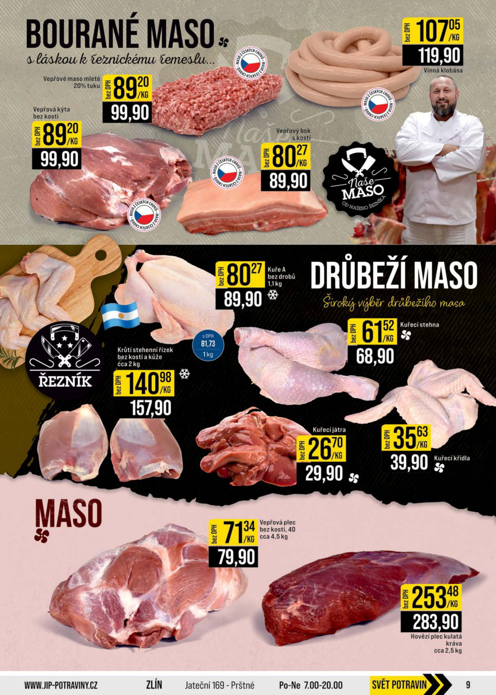 Leták JIP leták CC Cash & Carry - Brno, Ostrava, Praha, Polička, Olomouc, Karlovy Vary, Zlín, Jilemnice, Pardubice - strana 9