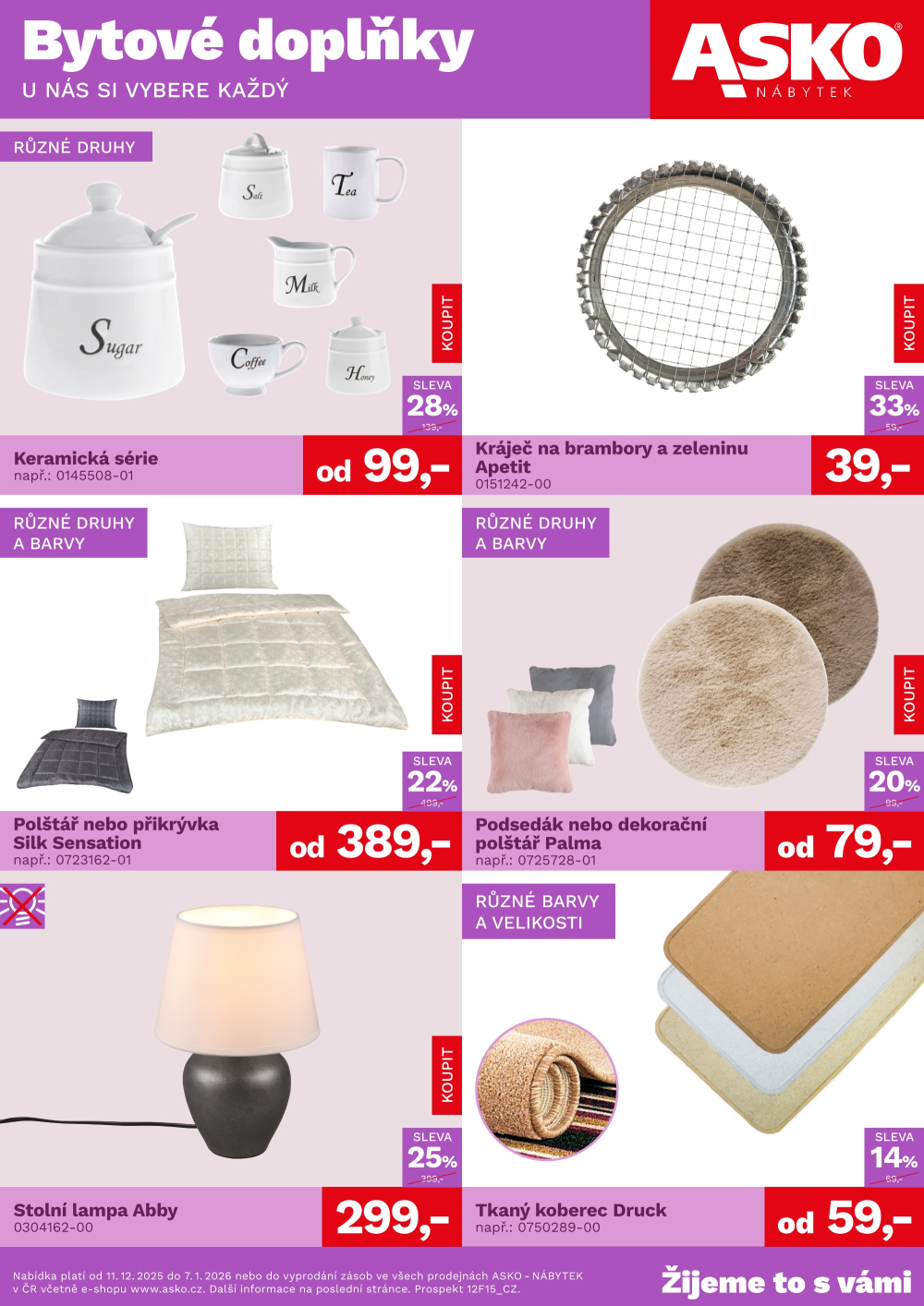 Leták ASKO nábytek leták - Bytové doplňky - strana 1