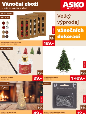 ASKO nábytek leták - Vánoční zboží