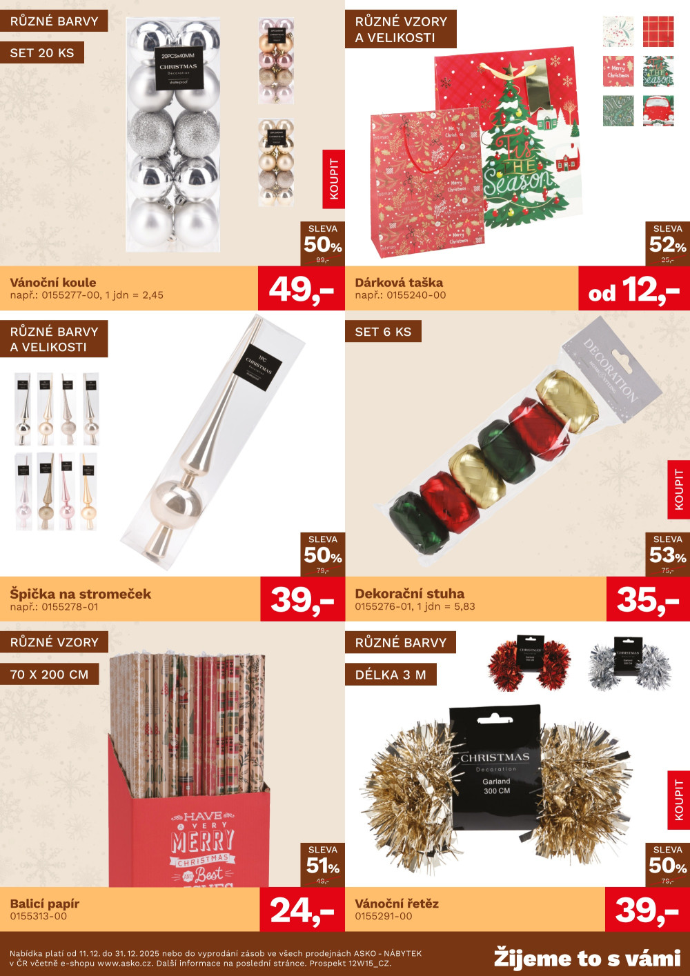 Leták ASKO nábytek leták - Vánoční zboží - strana 3
