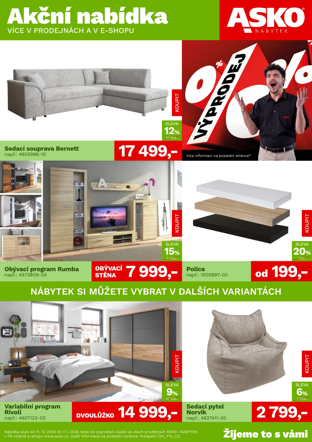 Leták ASKO nábytek leták - Akční nabídka - strana 1