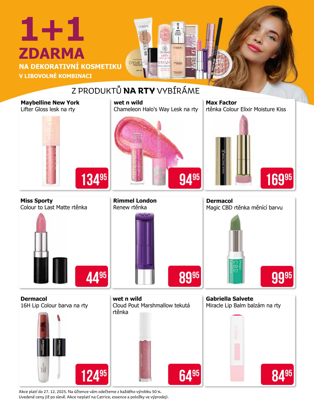 Leták Teta drogerie-  Dekorativní kosmetika 1+1 zdarma - strana 3