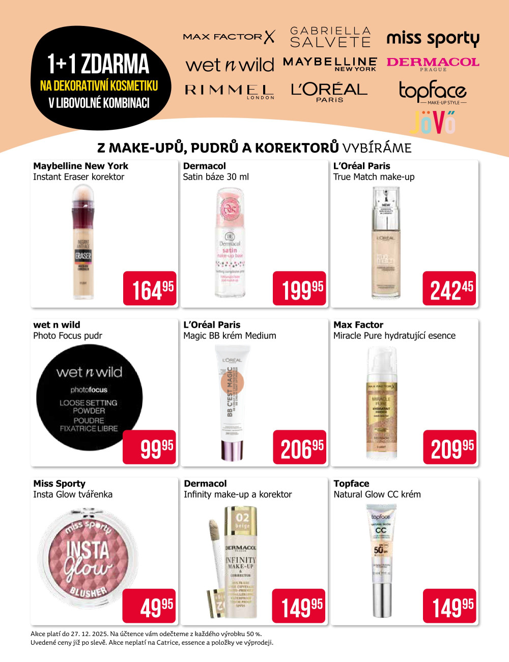 Leták Teta drogerie-  Dekorativní kosmetika 1+1 zdarma - strana 4