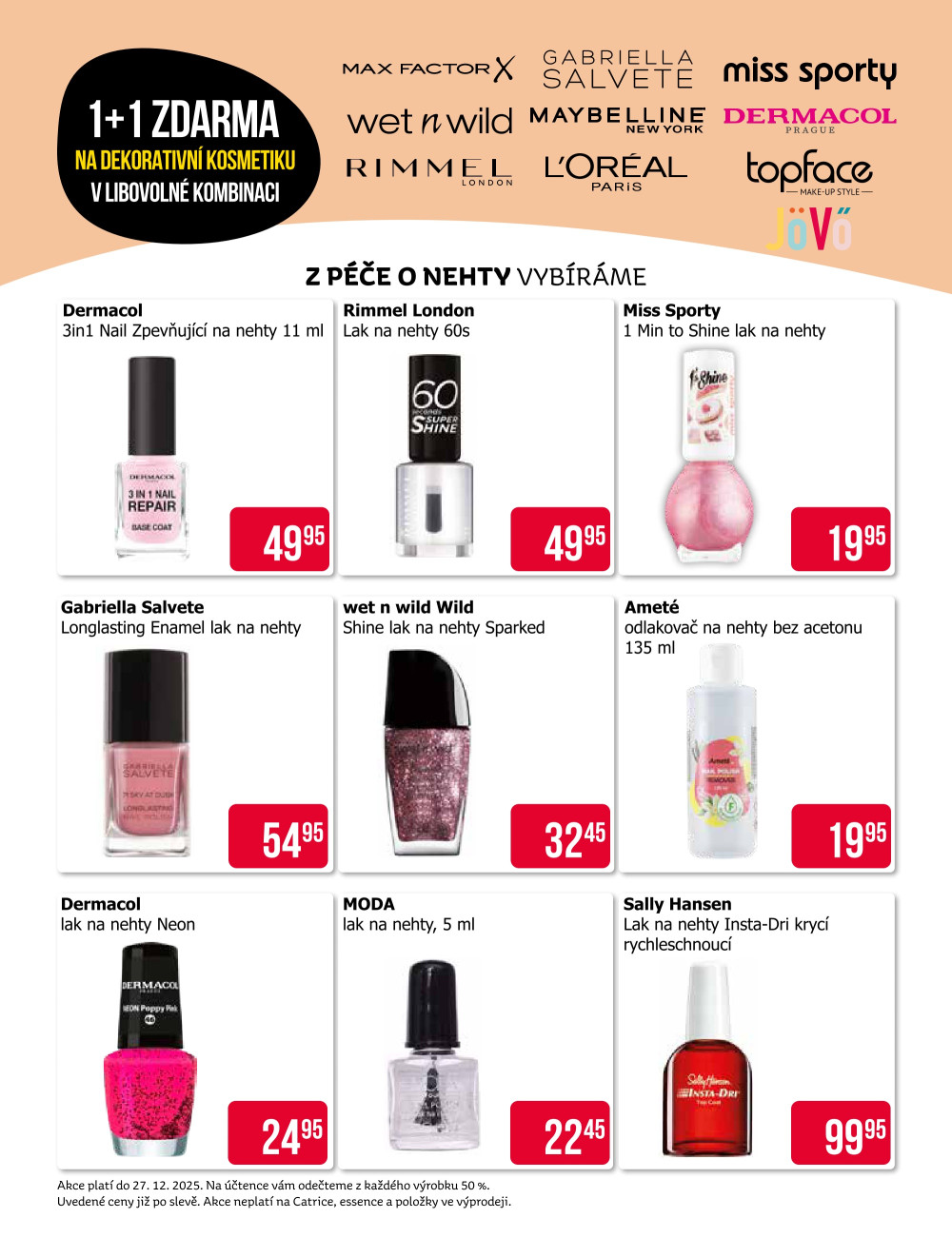 Leták Teta drogerie-  Dekorativní kosmetika 1+1 zdarma - strana 6