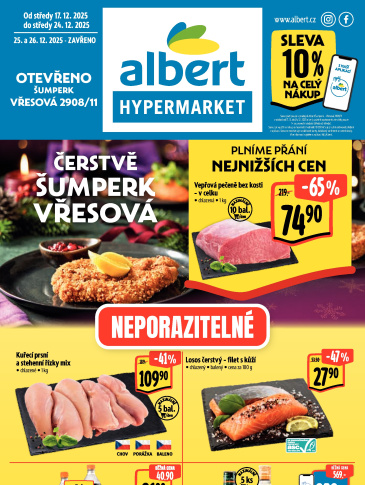 Albert Hypermarket leták - Šumperk, Vřesová