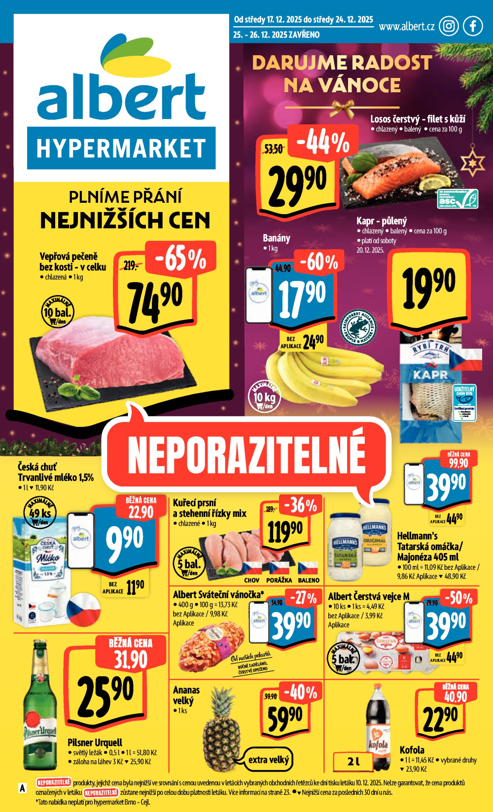 Leták Albert Hypermarket leták - strana 1