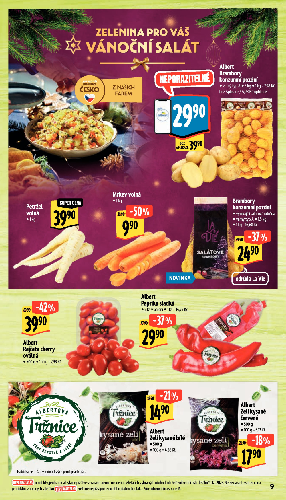 Leták Albert Supermarket leták - Brno, Veveří - strana 14