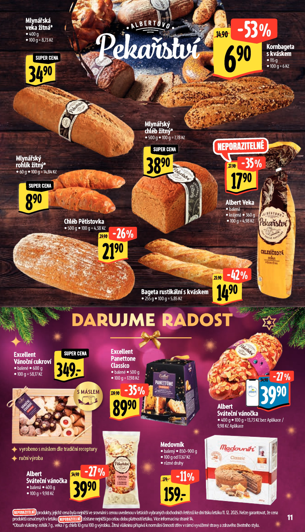 Leták Albert Supermarket leták - Brno, Veveří - strana 18