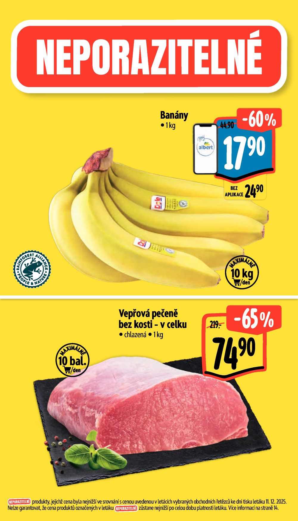 Leták Albert Supermarket leták - Brno, Veveří - strana 2