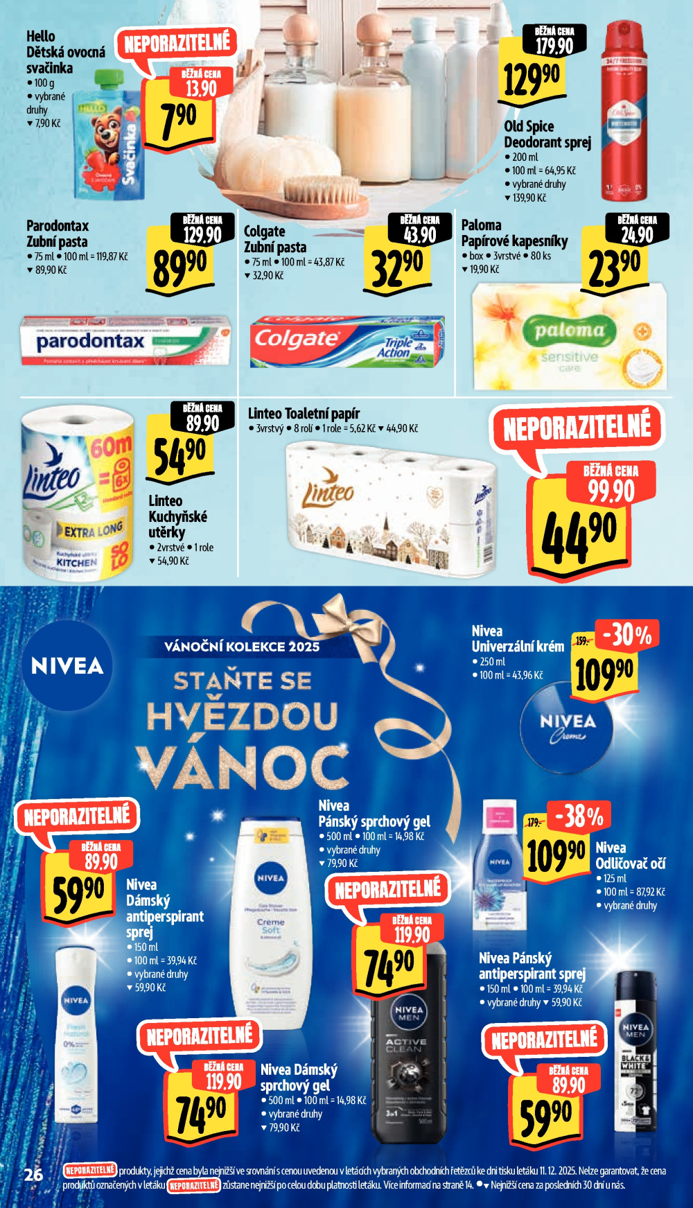 Leták Albert Supermarket leták - Brno, Veveří - strana 34