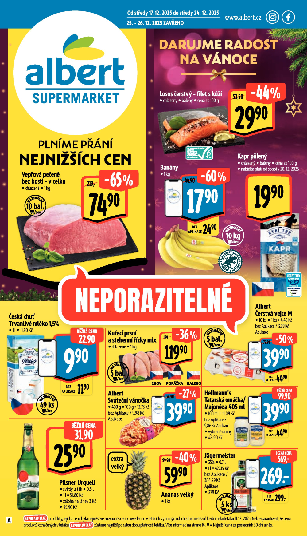 Leták Albert Supermarket leták - strana 1