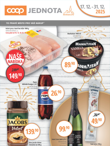 Jednota Mikulov leták