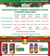 Akční leták TAMDA FOODS 