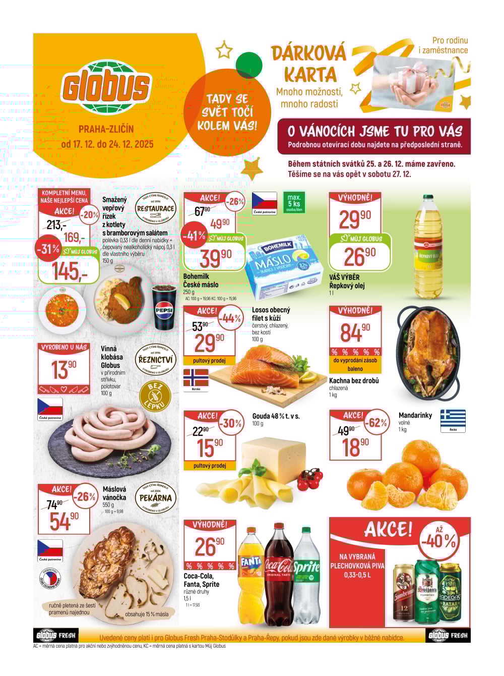 Leták Globus leták Praha - Zličín - strana 1