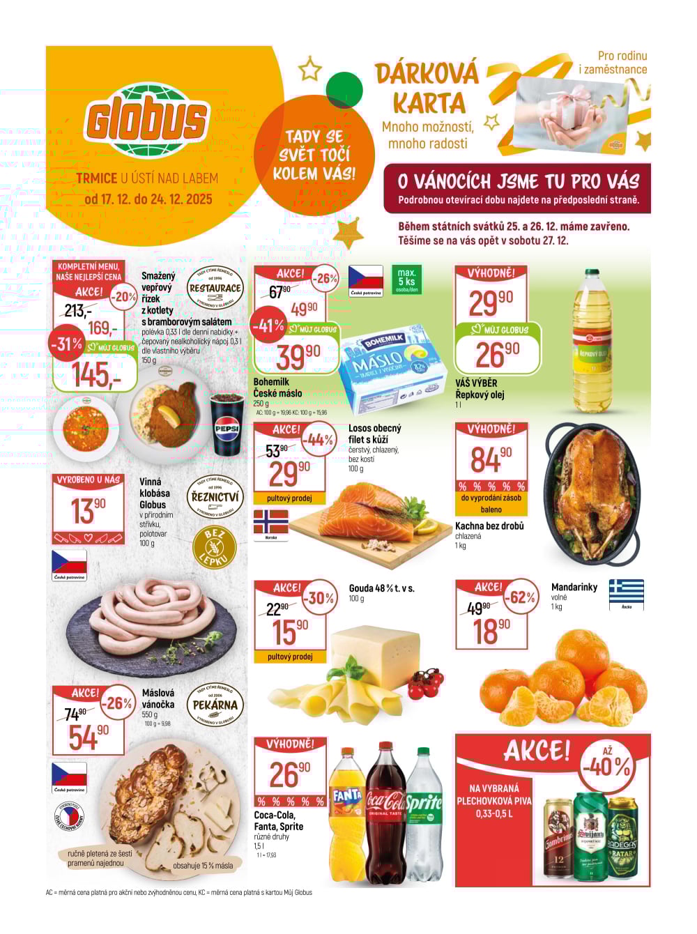 Leták Globus leták Trmice (Ústí) - strana 1