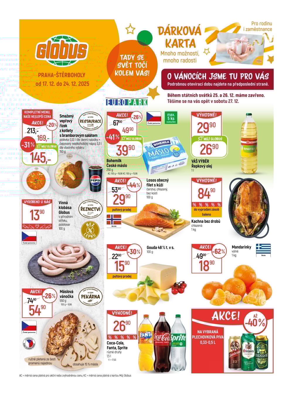 Leták Globus leták Praha - Štěrboholy - strana 1