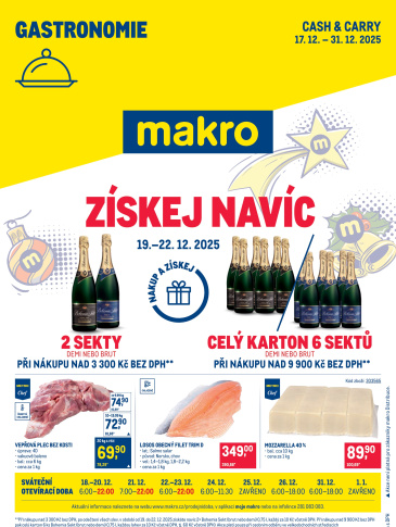 Makro leták - Gastronomie