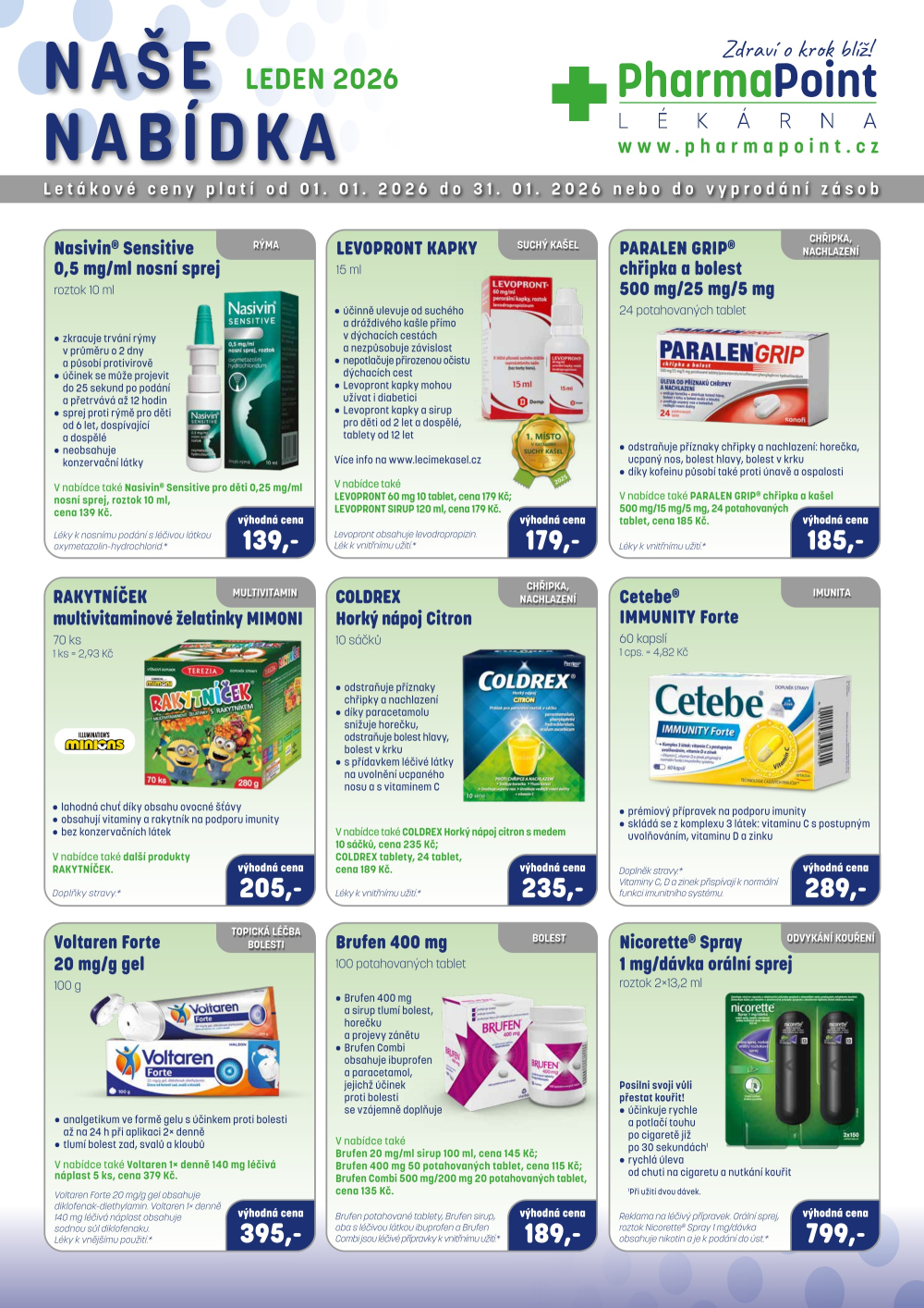 Leták PharmaPoint leták B - strana 1