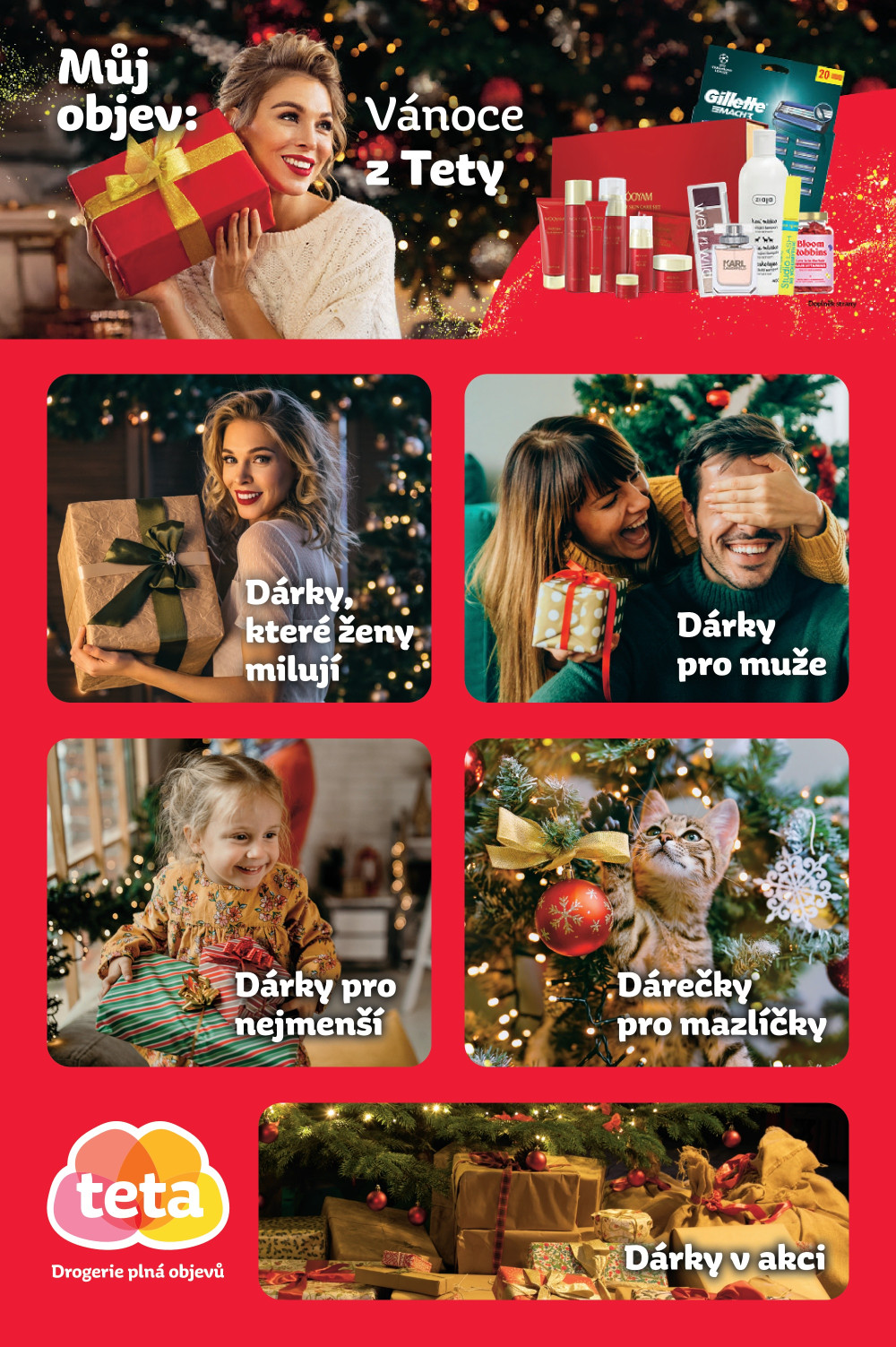 Leták Teta drogerie - Vánoční dárky - strana 1