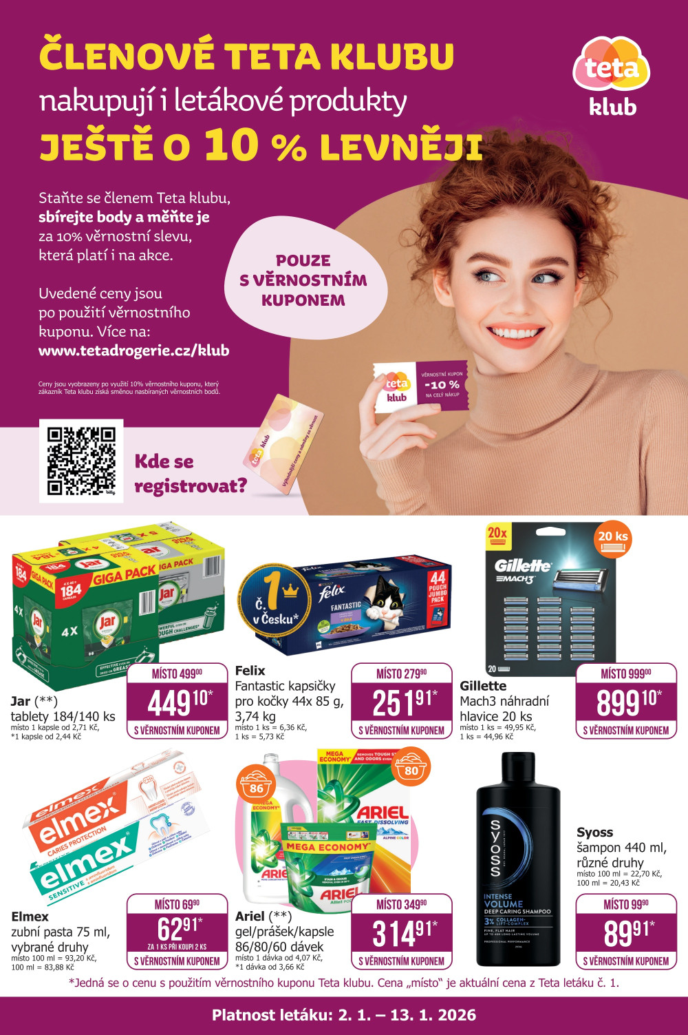 Leták Teta drogerie - Teta klub - strana 1