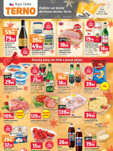 Terno leták - České Budějovice, Třeboň, Trhové Sviny, Bechyně a Týn nad Vltavou
