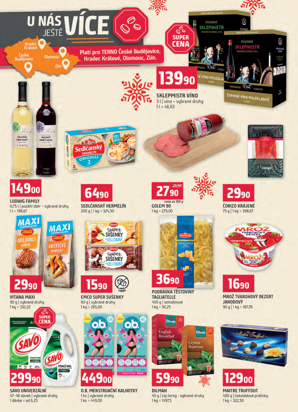 Leták Terno leták - Zlín, Český Krumlov, Prachatice, Tábor, Strakonice a Blatná - strana 18