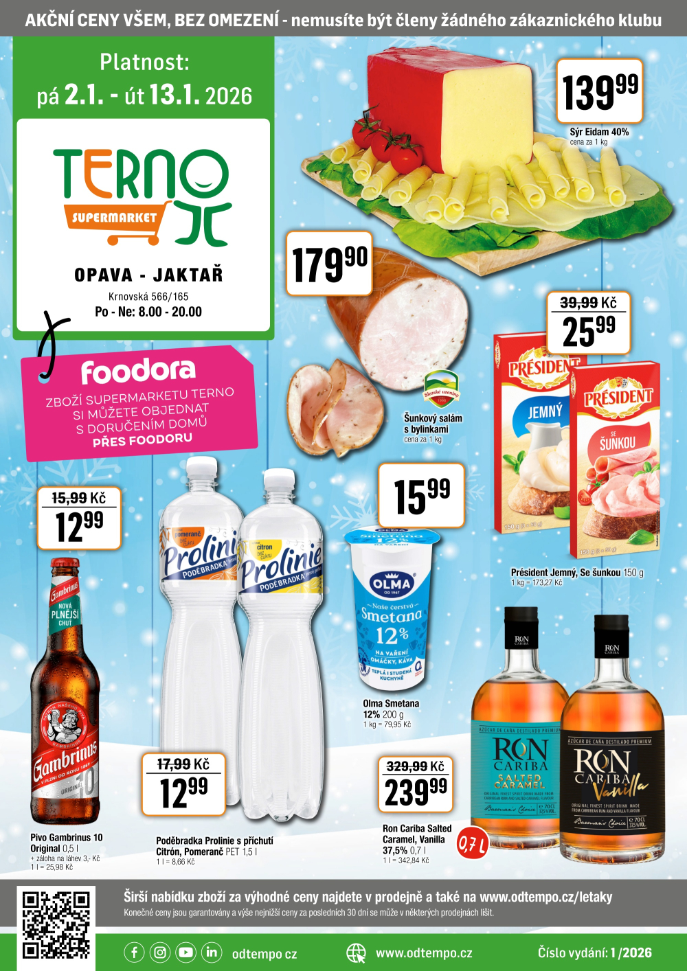 Leták TEMPO leták - Terno Opava - Jaktář - strana 1