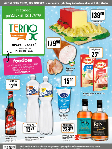 TEMPO leták - Terno Opava - Jaktář