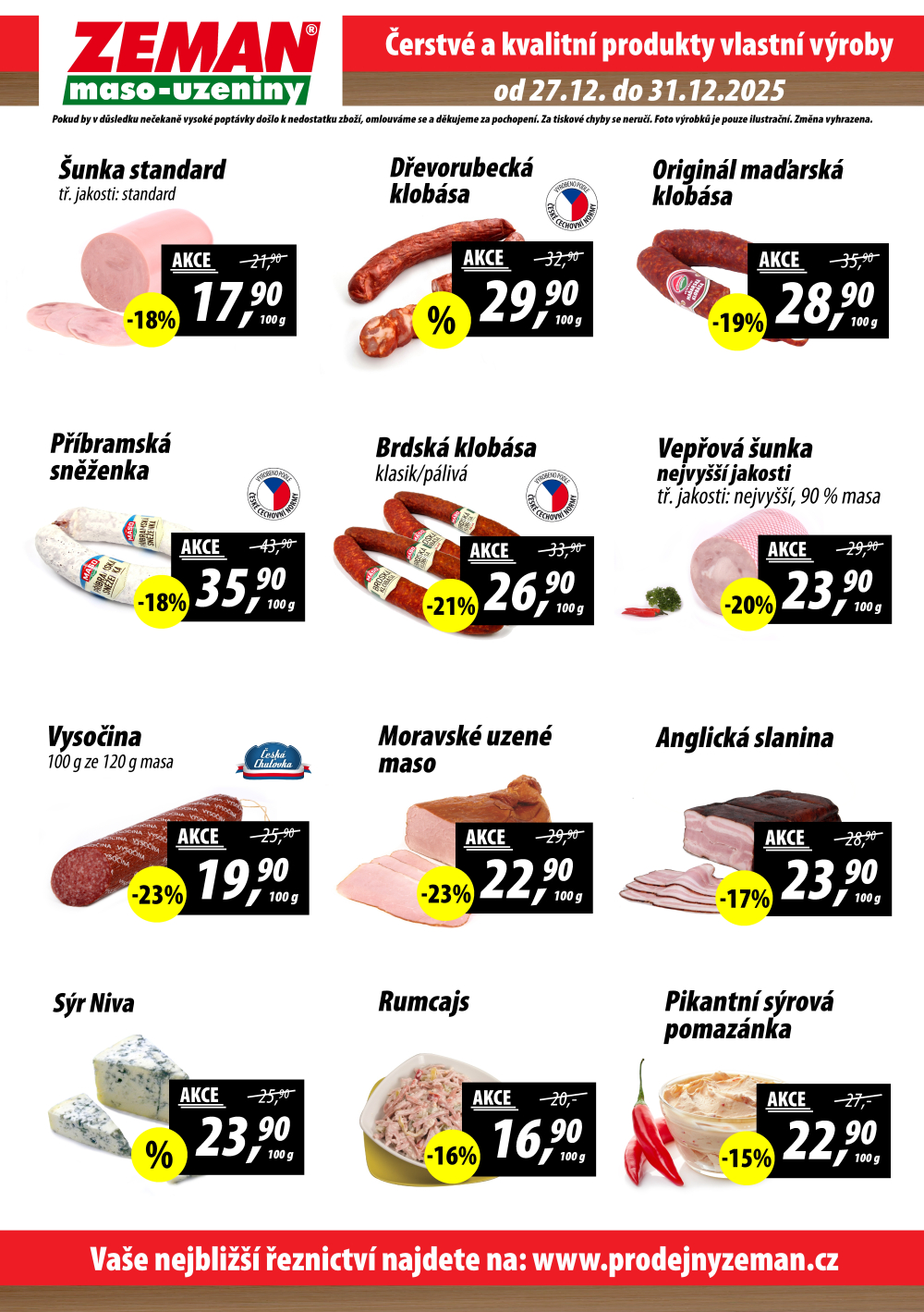 Leták ZEMAN maso - uzeniny leták - strana 2