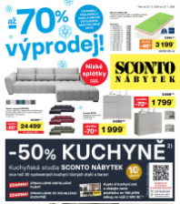 Akční leták SCONTO Nábytek 