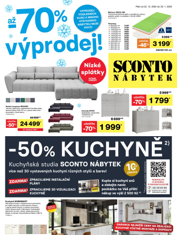 SCONTO Nábytek leták