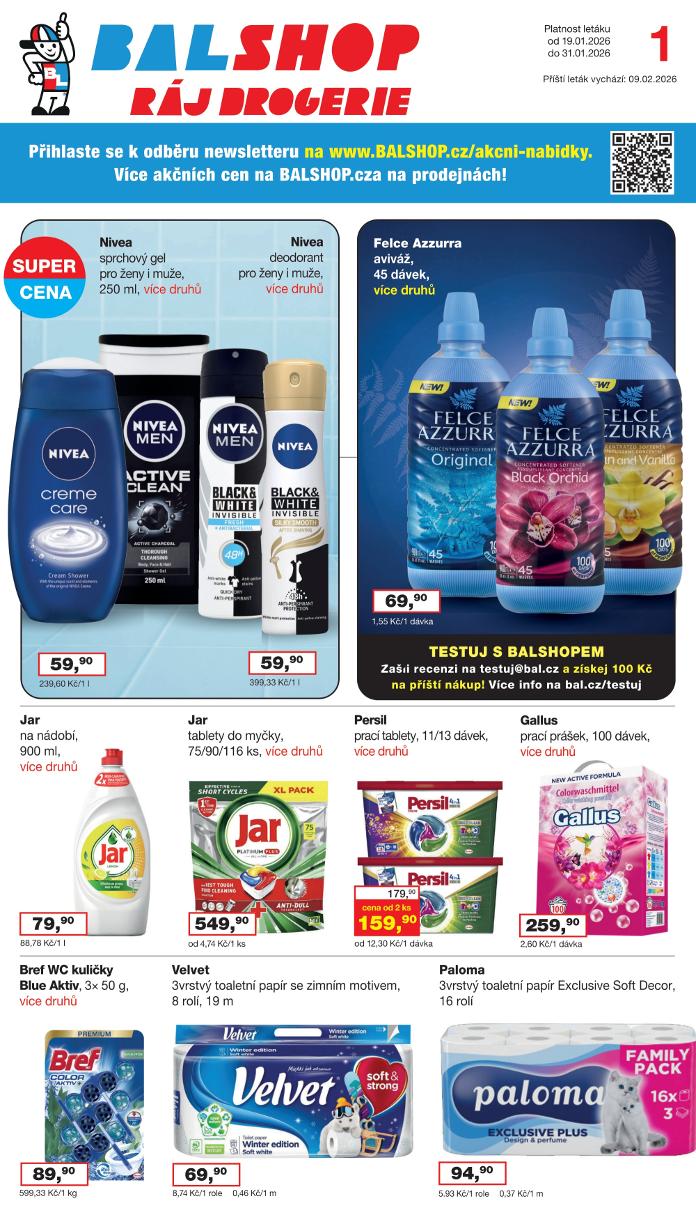 Leták Ráj drogerie leták - strana 1