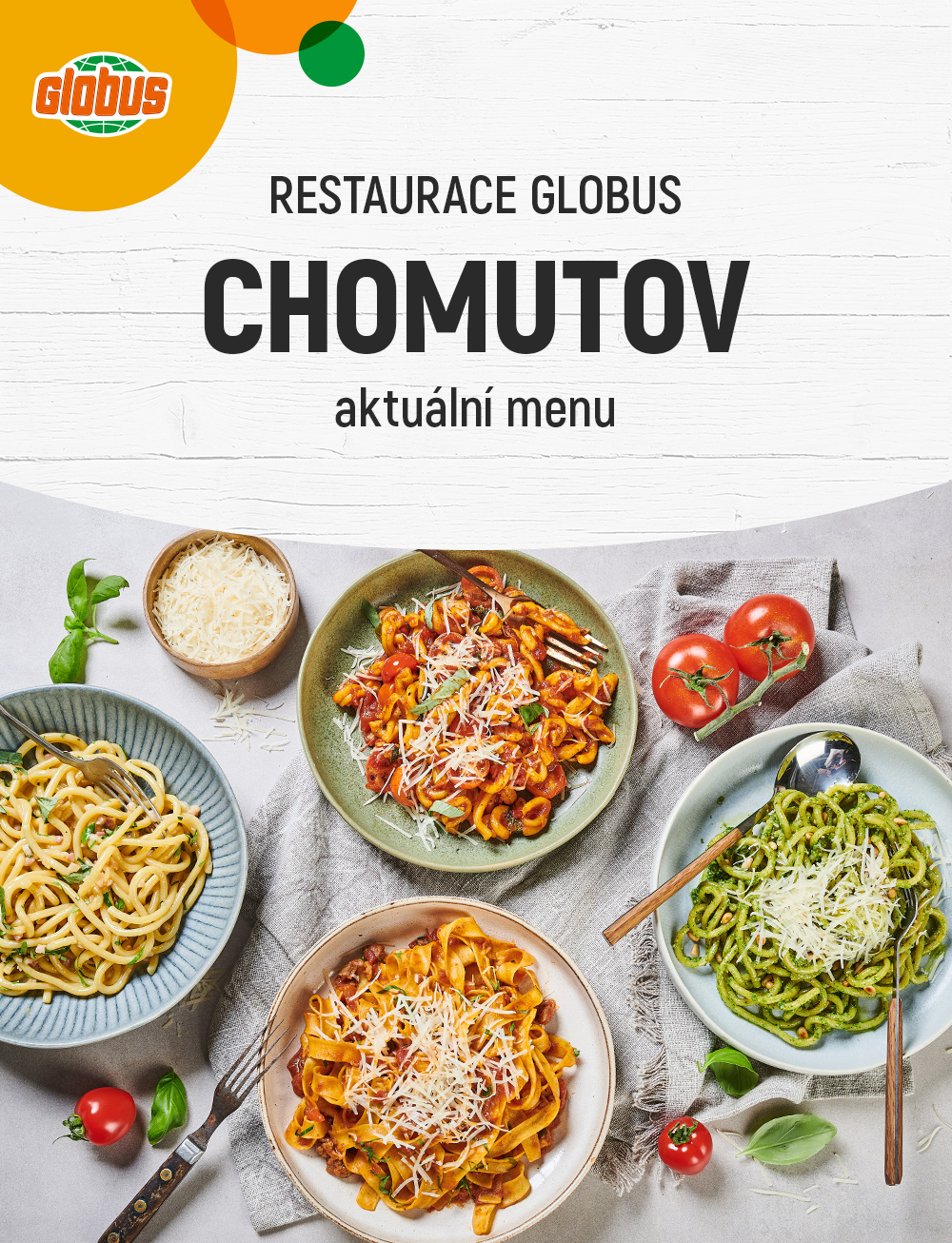 Leták Globus restaurace - Chomutov - strana 1