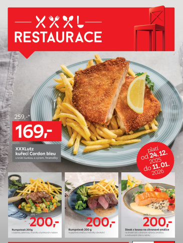 XXXLutz leták - Restaurace