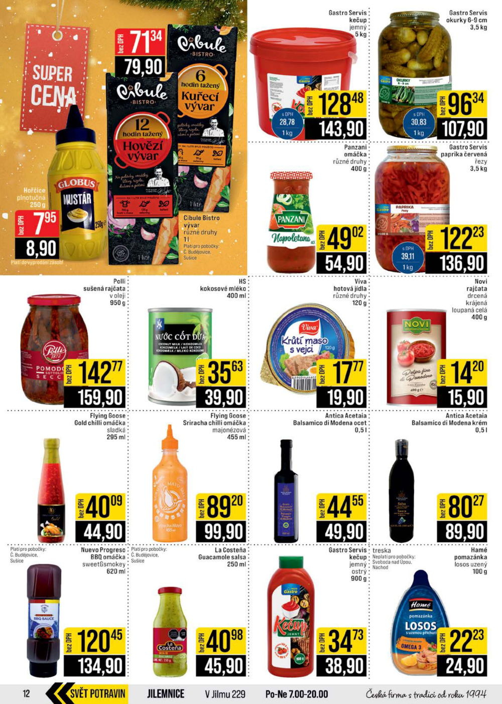 Leták JIP leták CC Cash & Carry - České Budějovice, Most, Náchod, Svoboda nad Úpou, Sušice - strana 12