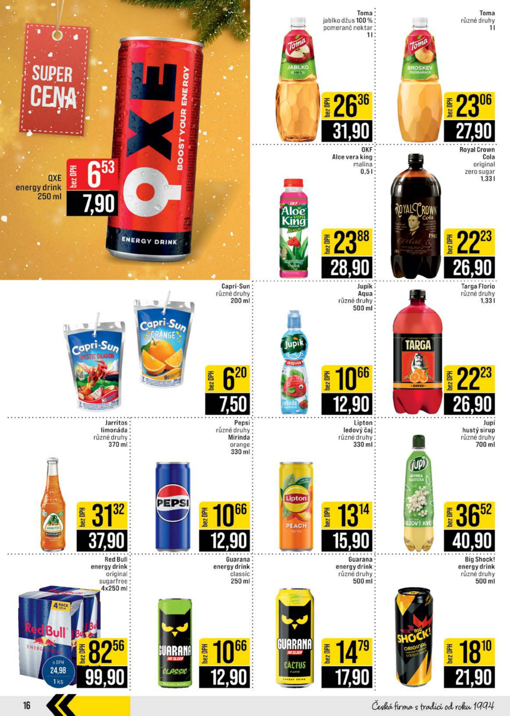 Leták JIP leták CC Cash & Carry - České Budějovice, Most, Náchod, Svoboda nad Úpou, Sušice - strana 16