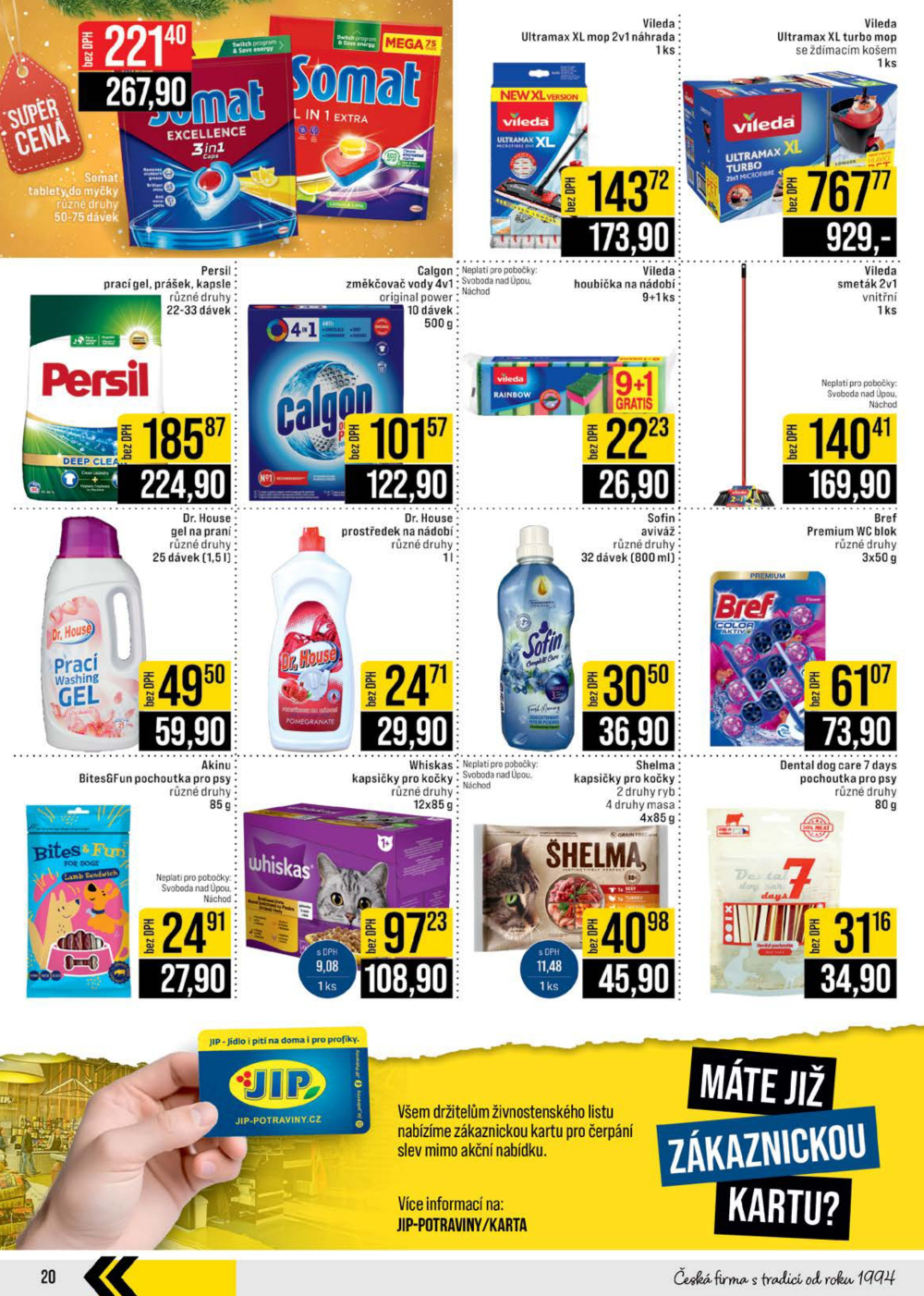 Leták JIP leták CC Cash & Carry - České Budějovice, Most, Náchod, Svoboda nad Úpou, Sušice - strana 20