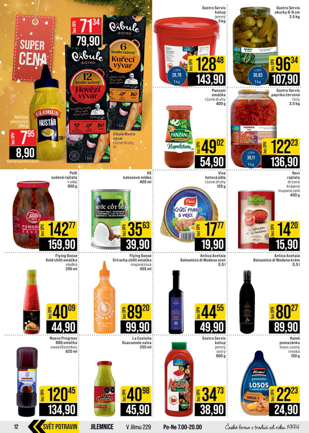 Leták JIP leták CC Cash & Carry - Brno, Ostrava, Praha, Polička, Olomouc, Karlovy Vary, Zlín, Jilemnice, Pardubice - strana 12