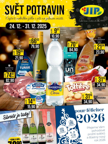 JIP leták CC Cash & Carry - Brno, Ostrava, Praha, Polička, Olomouc, Karlovy Vary, Zlín, Jilemnice, Pardubice