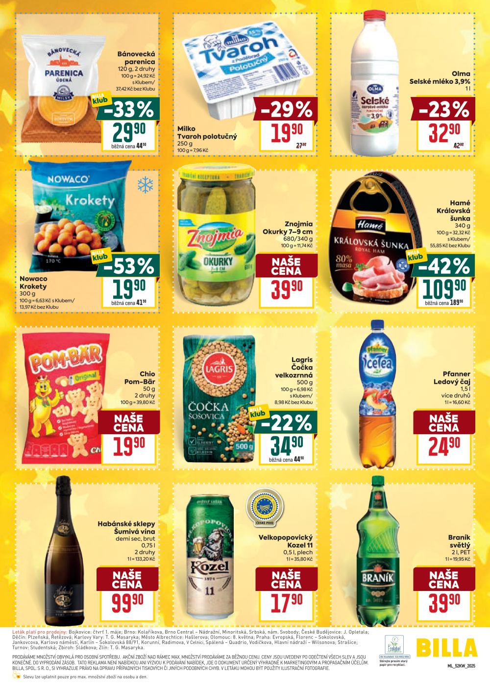 Leták BILLA malý leták - strana 3