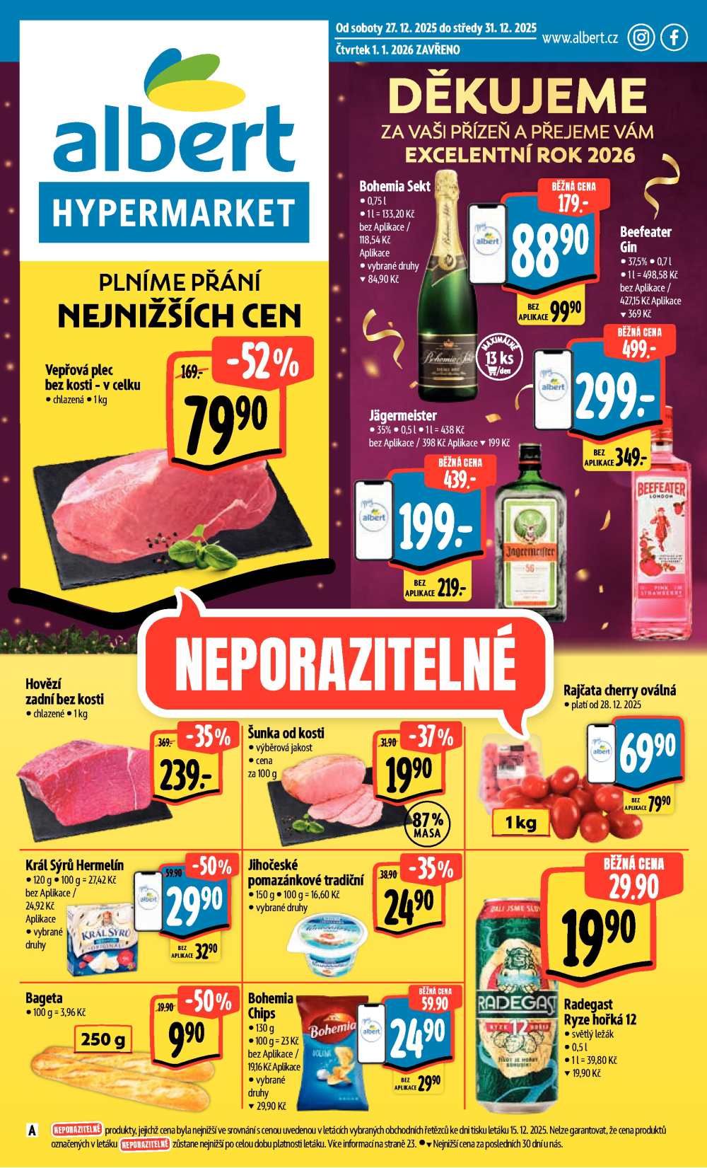 Leták Albert Hypermarket leták - strana 1