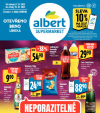 Akční leták Albert Supermarket  - Brno, Lidická