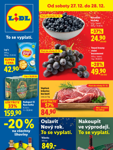 Lidl leták od soboty