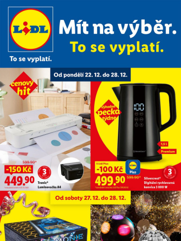 Lidl leták - Nabídka spotřebního zboží