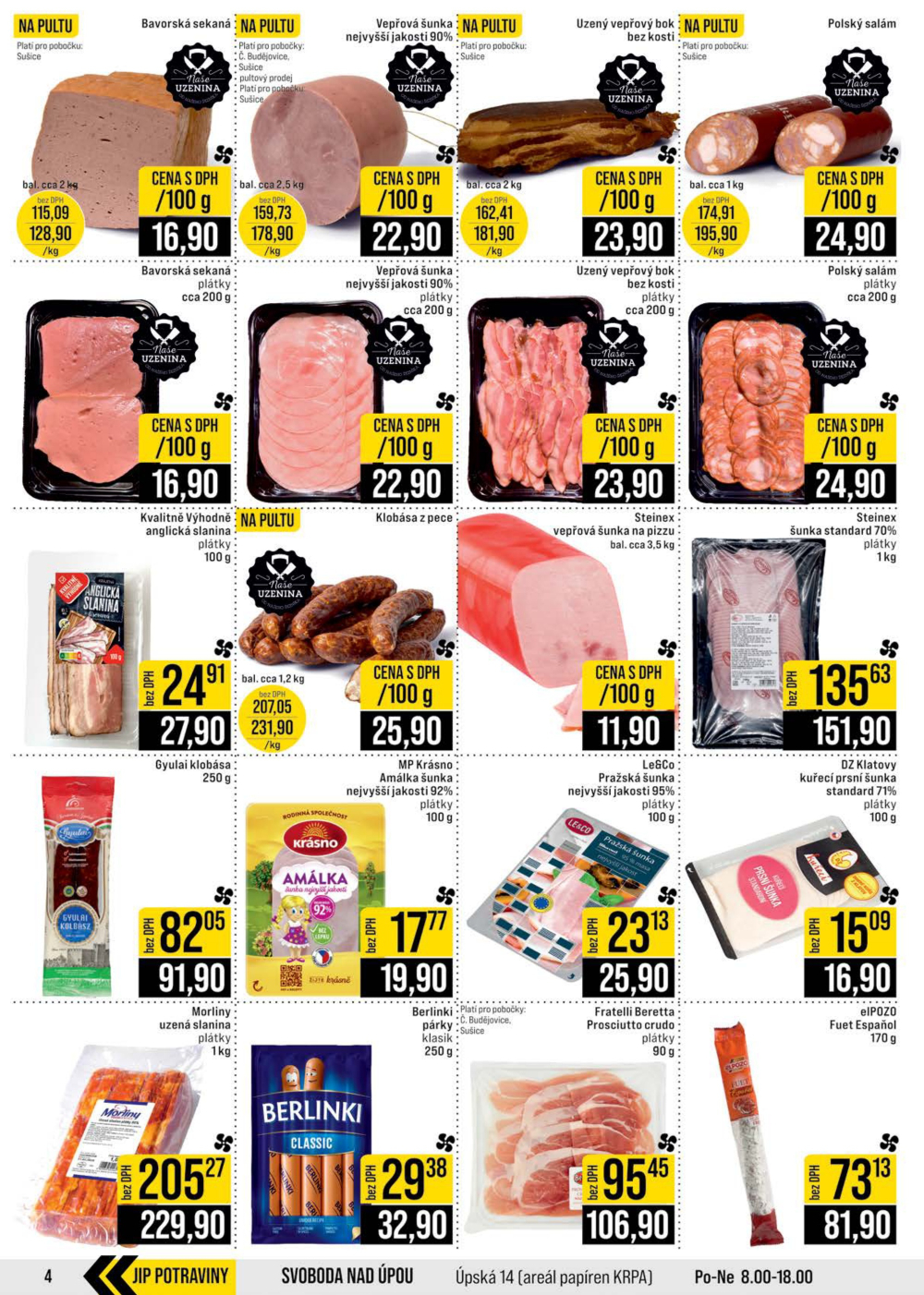 Leták JIP leták CC Cash & Carry - České Budějovice, Most, Náchod, Svoboda nad Úpou, Sušice - strana 4