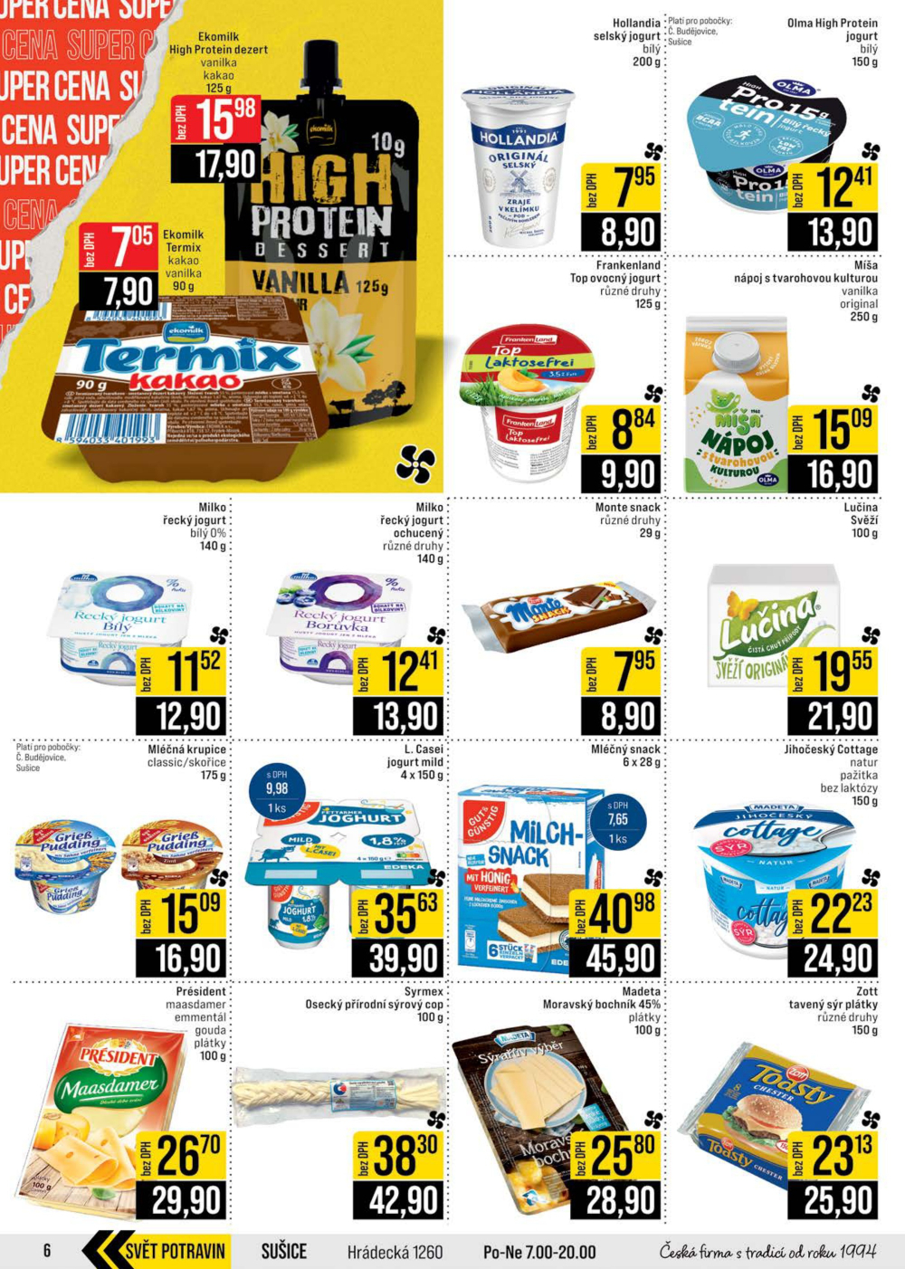 Leták JIP leták CC Cash & Carry - České Budějovice, Most, Náchod, Svoboda nad Úpou, Sušice - strana 6