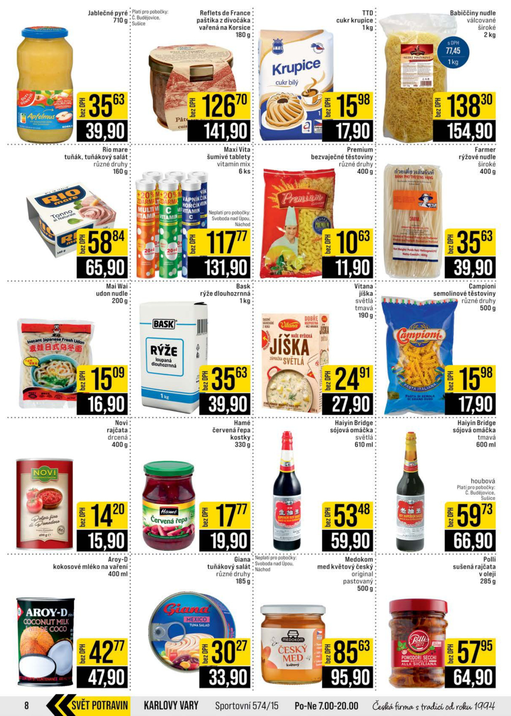 Leták JIP leták CC Cash & Carry - České Budějovice, Most, Náchod, Svoboda nad Úpou, Sušice - strana 8